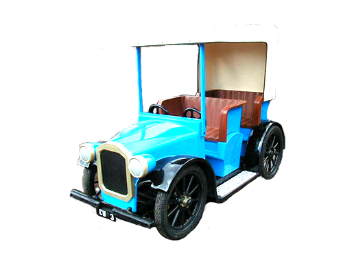 Blue Old Time Car