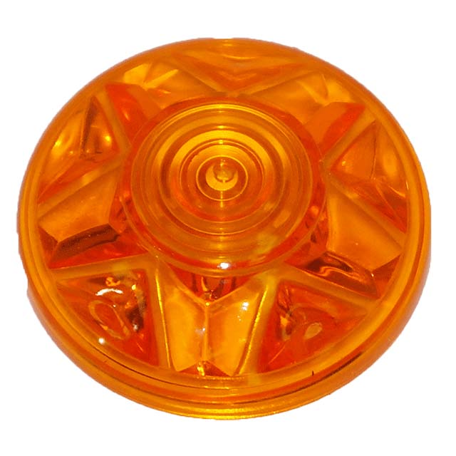 Orange Cabochon E14 Fairground Light Top