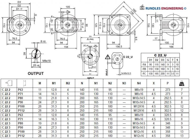 Bonfiglioli C Series Helical In Line Gearbox