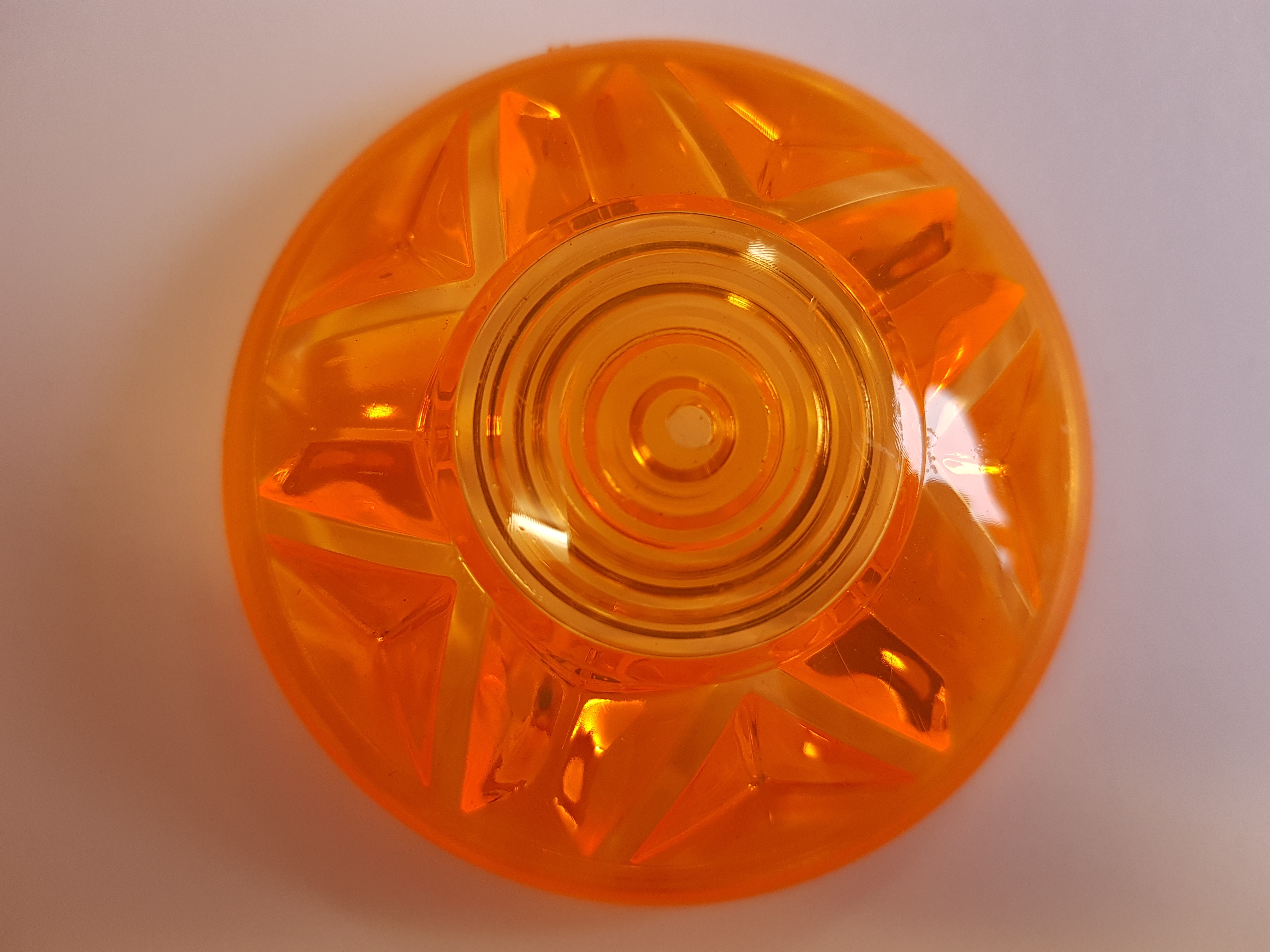 Neon Orange Cabochon Cap